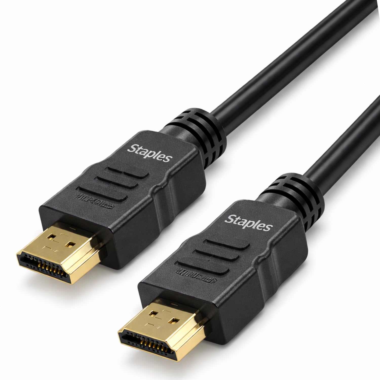 Câble audio/vidéo HDMI vers HDMI Staples TECH noir mâle-mâle - 8