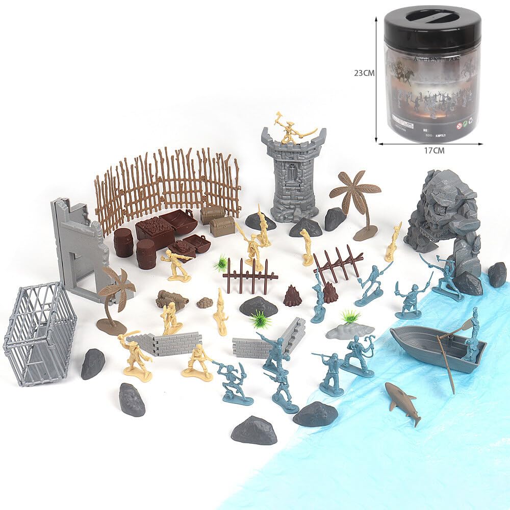 Asudaro 100 Pezzi Modello Di Giocattoli Dei Cavalieri Del Castello Medievale Modelli Di Figure Militari Di Soldati Personaggi Giocattolo Modelli Di