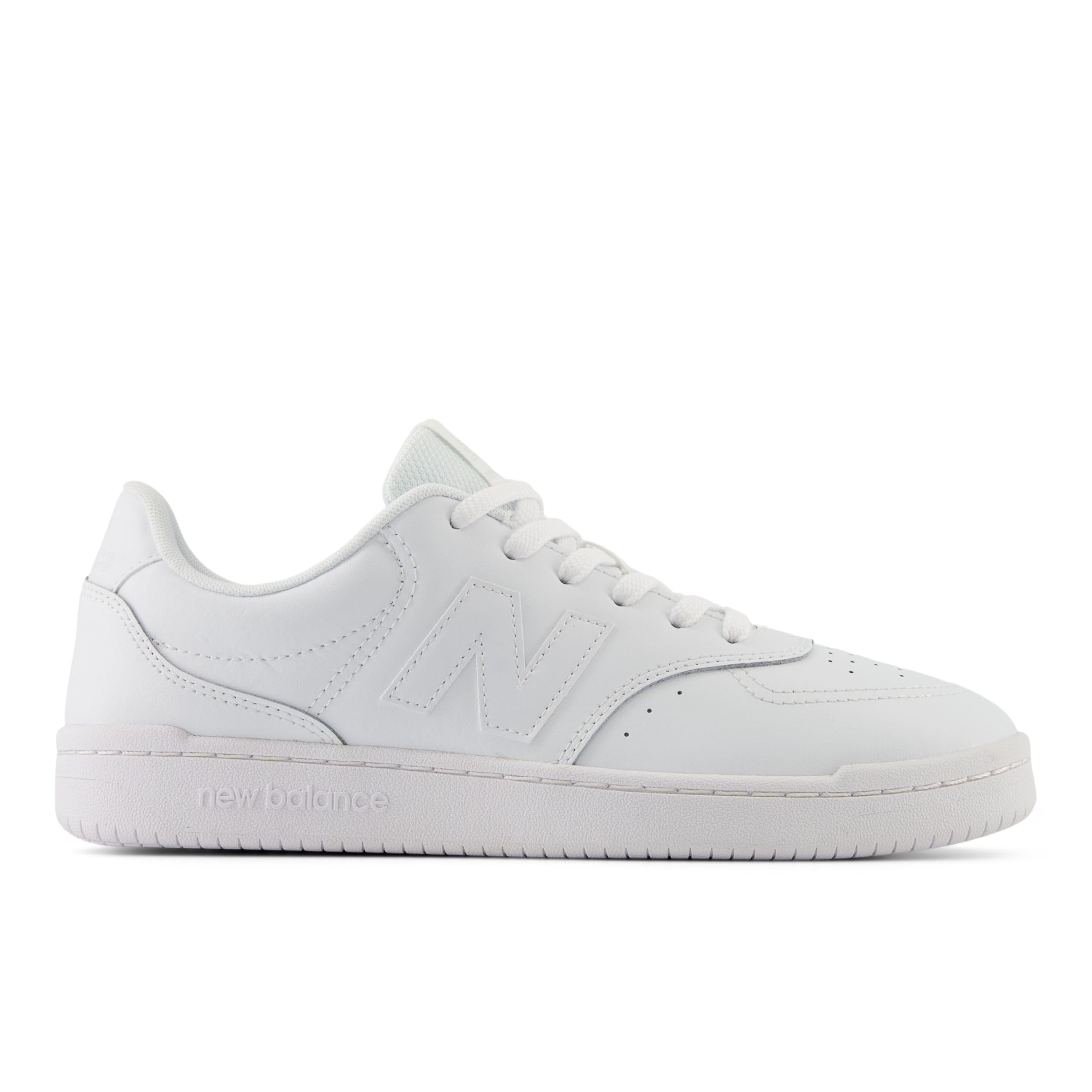 New Balance Men's BB80 Sneaker, White/White, 4 UK