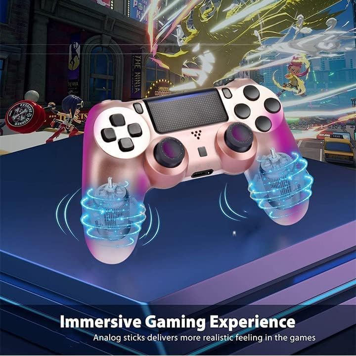 Qingta Wireless Controller For PS-4, Bluetooth Gamepad Wireless Controller for PS4, Bluetooth Dual Motors Gamepad, with Upgraded Joystick Remote (PlayStation 4)