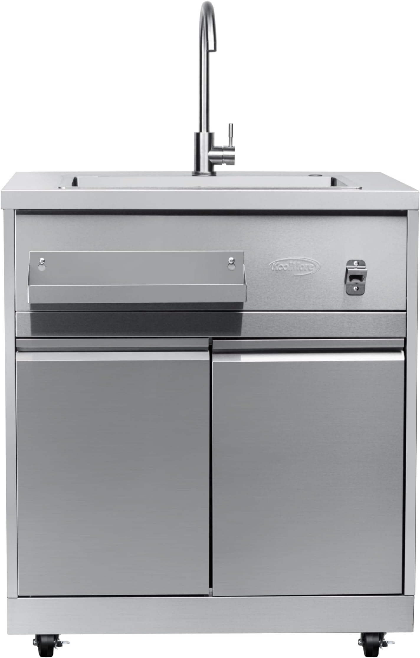 32 in. Sink with Cabinet in Stainless-Steel for Outdoor Kitchen (KM-OKS-SWC)
