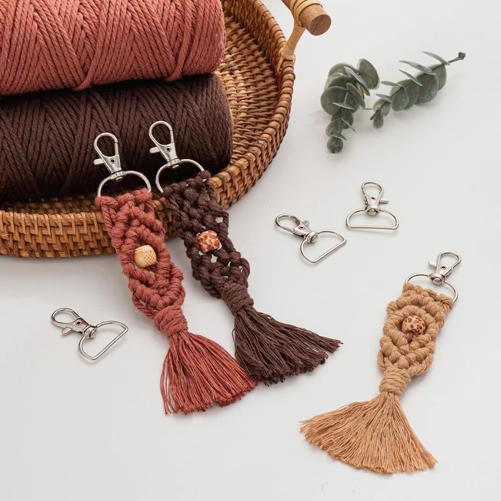 Lot De 3 Fils Pour Macramé - 3 Mm X 60 M - Pour Bricolage - Décoration