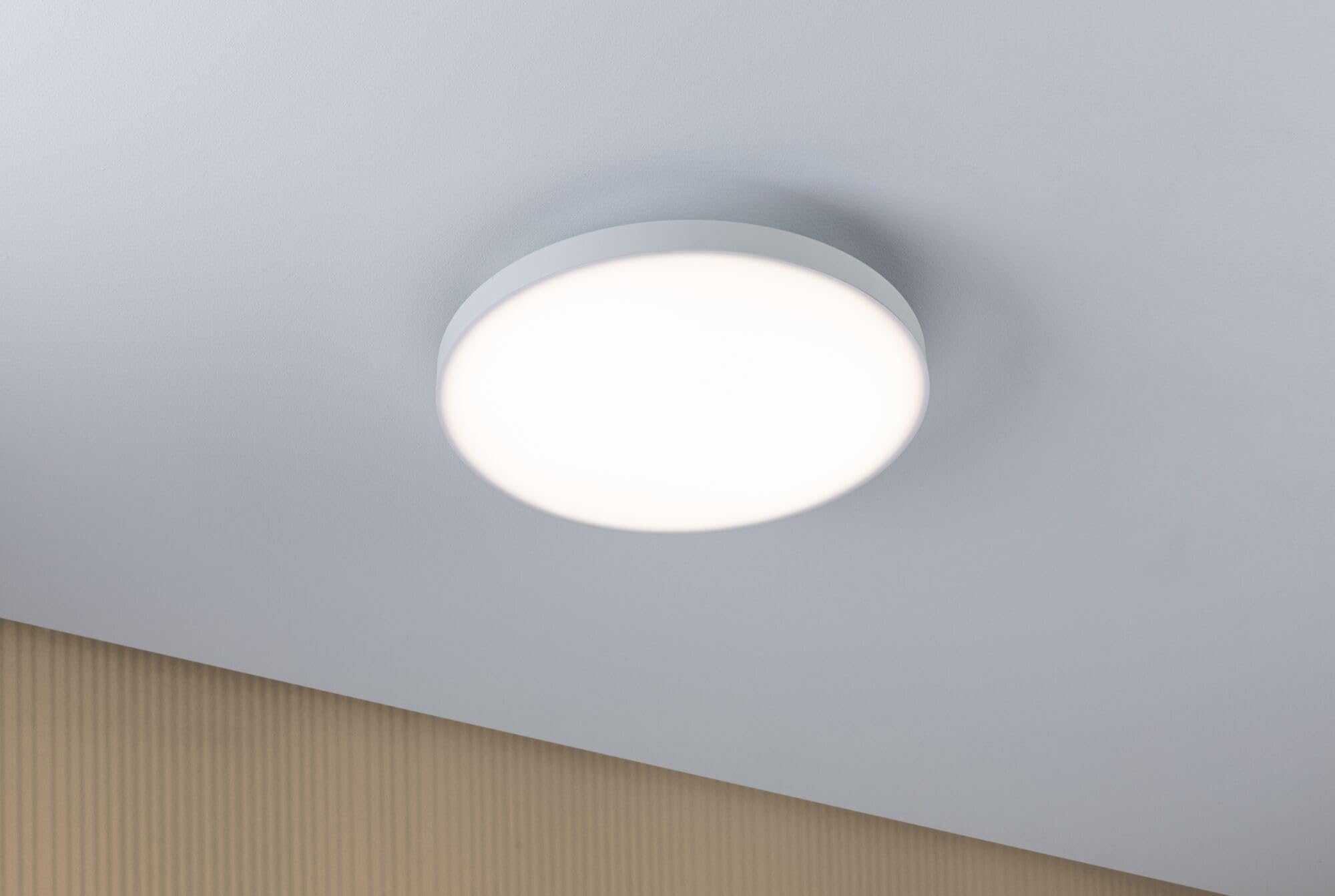 Paulmann 79890 LED Panel Velora rund 300mm 1500lm 3000K Weiß rund Deckenleuchte Metall
