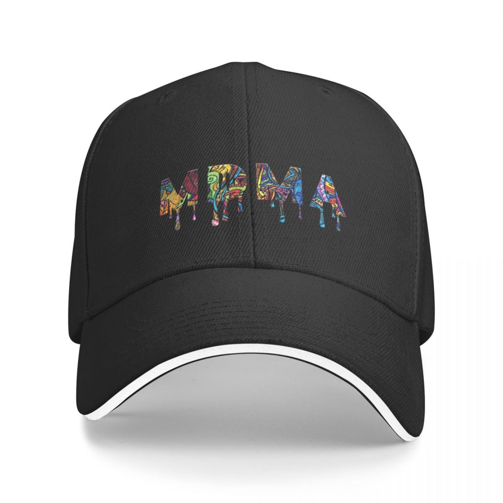 Cizieoe Men's Black Baseball Cap Mdma Drippy Thermal Visor Luxury Elegant's Hats