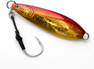 BLUEWING Fishing Lures Saltwater Slow Pitch Vertical Jigs 2.82oz-35.27oz Fish Sinking Jigging Bait with Stainless Steel Hook