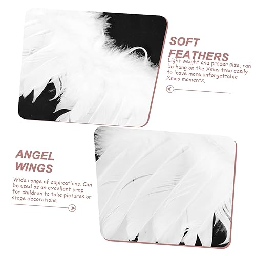 Miniatura 5 de Abaodam 5 Sets Angel Wings Hair Band Princess Wings Kids White Wing White Plume Wings Fairy White Wings Kids Scrunchies Cosplay Costume Wing