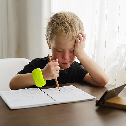 Miniatura 4 de 1 par de pulseras sensoriales con peso, juguete sensorialpulsera para autismo para calmar y concentrarse, aumenta la retroalimentación cinésica de