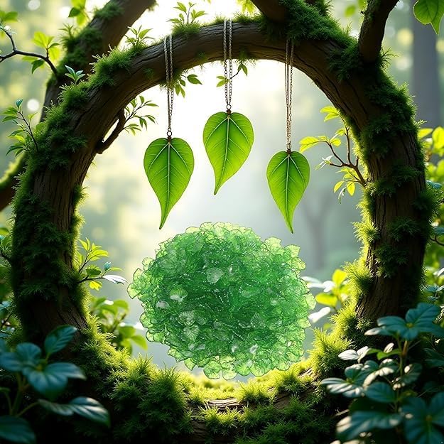 200 Pcs 15mm Transparent Green Acrylic Leaf Pendants Leaf Bead Charms with Hole for Earring Bracelet Necklace Jewelry Making DIY Craft Green - Image 5