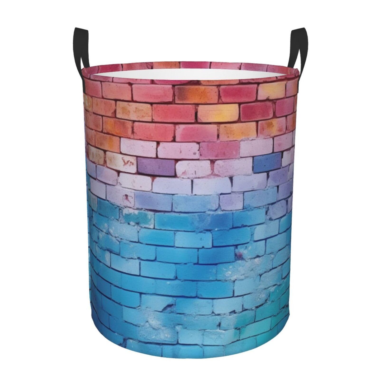 Panier à linge pliable étanche et grand bac autonome à motif coloré