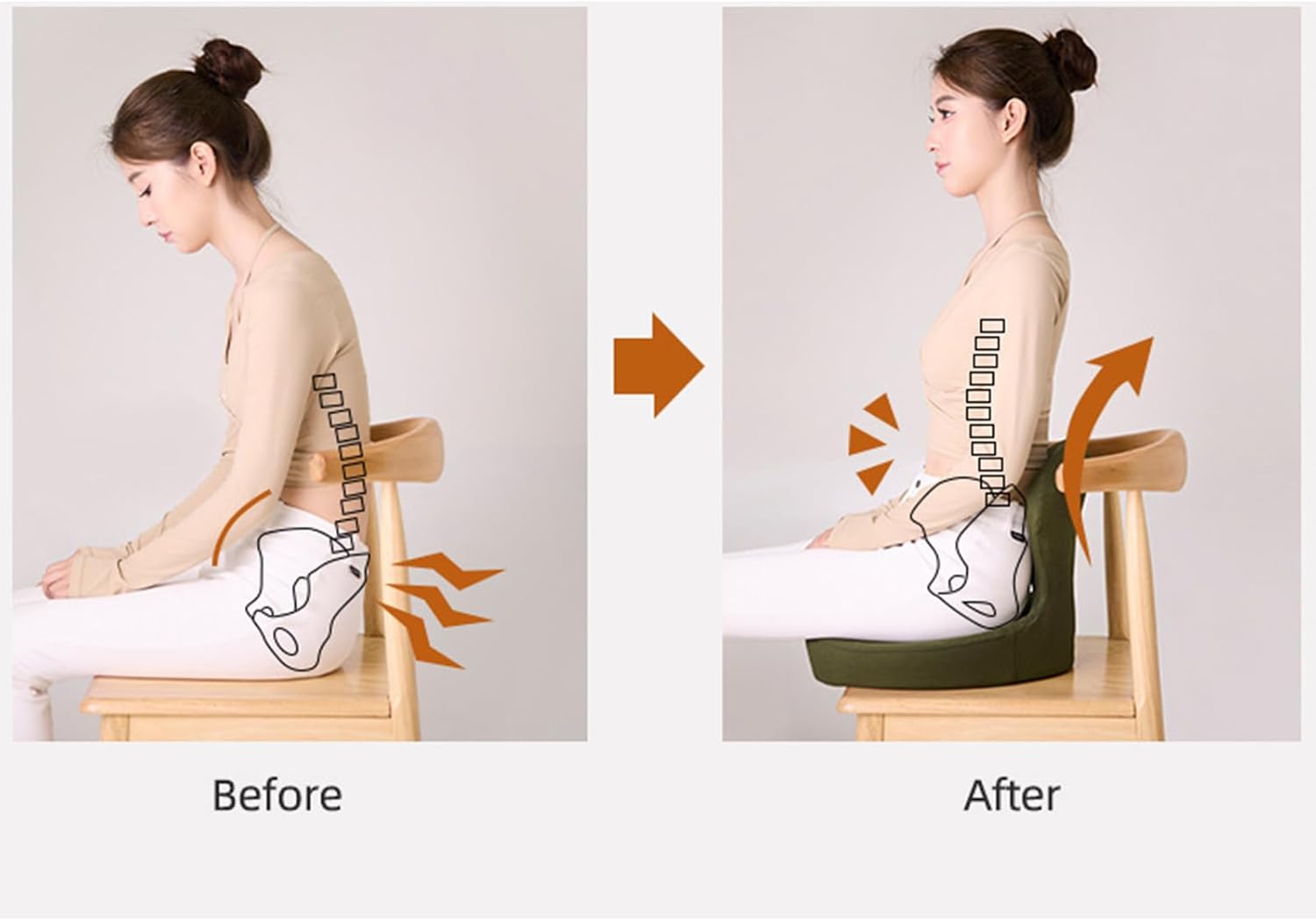 スリップ防止ベースピローはスポンジ状とポリウレタンで作られており、自動車オフィスでの安定した座り心地を実現します。それ以外の場合は車