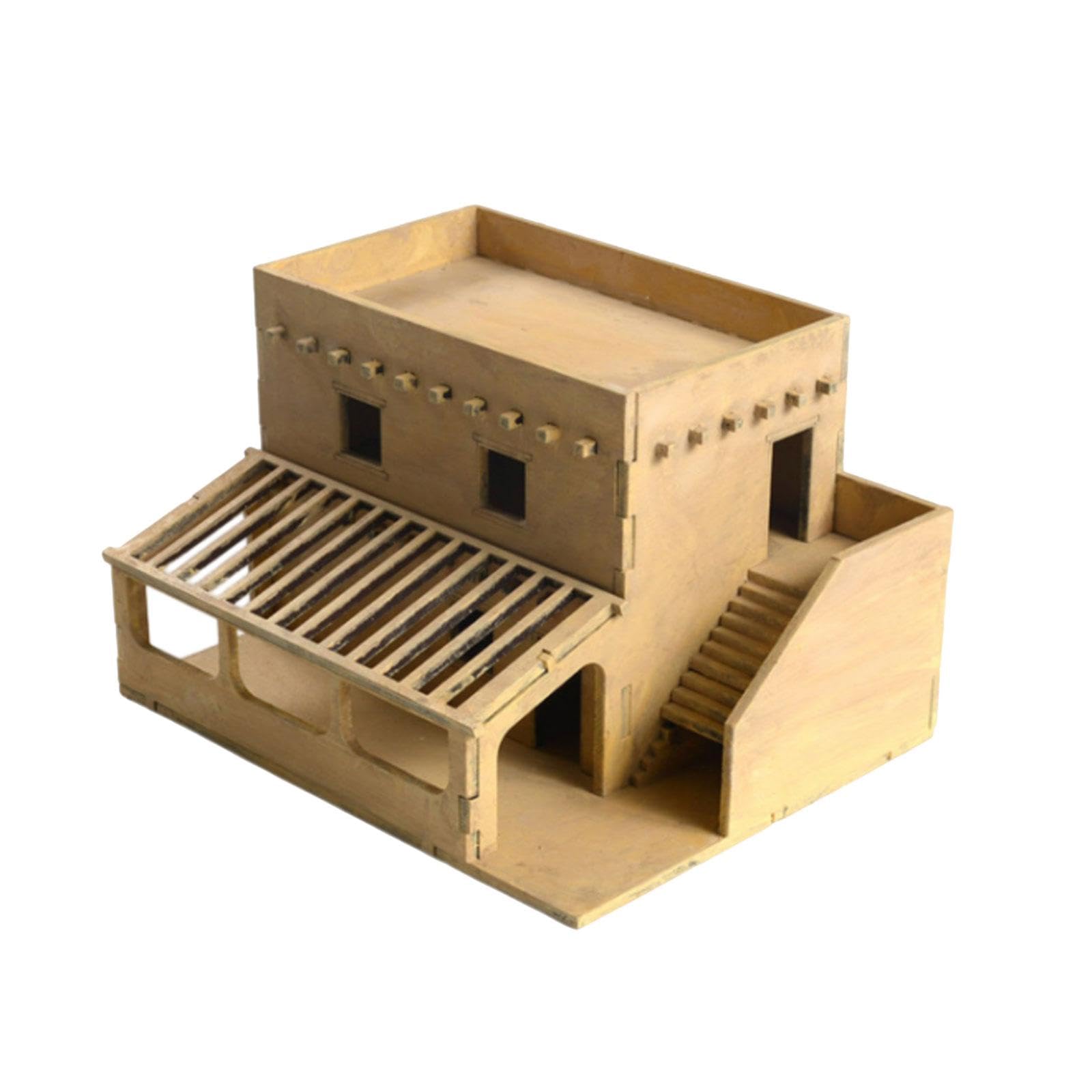 harayaa 1/72 Kits de construction de maquettes de maison Scène d'architecture Modèle de scène d'architecture pour Diorama, style c