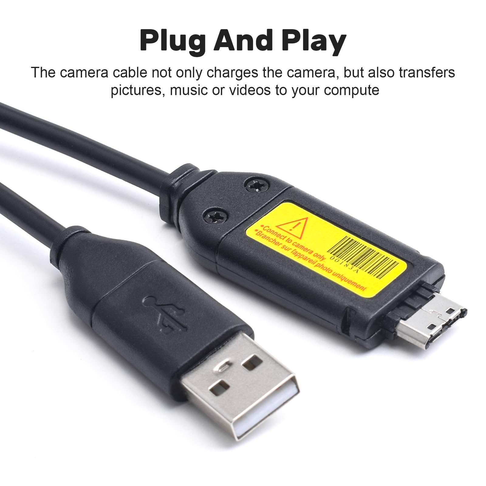 Amazon.com: Puiixur Replacement USB Camera Data Sync Charger Cable