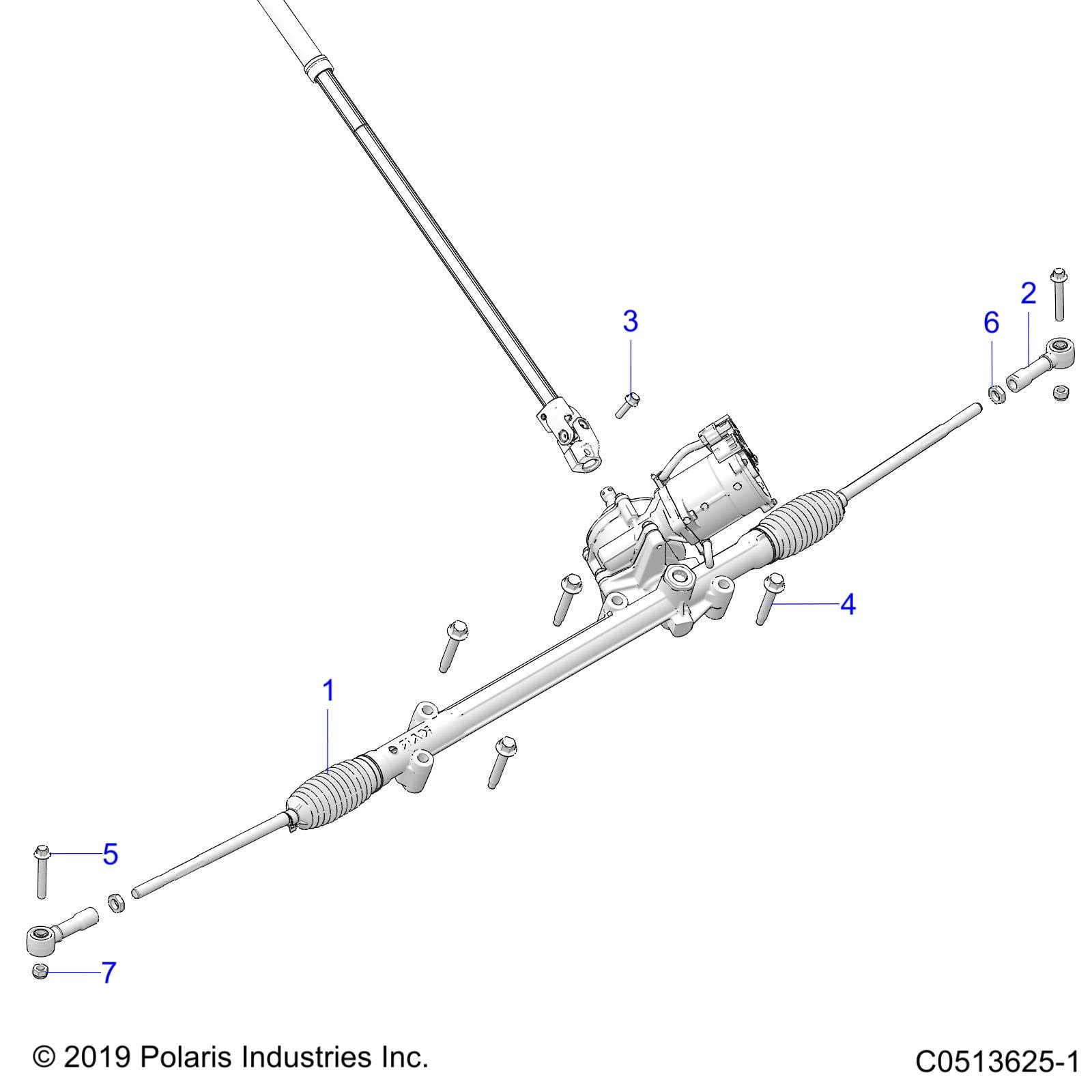 Polaris Slingshot Outer Tie Rod, for Specific Models, Genuine OEM - Part 7061263