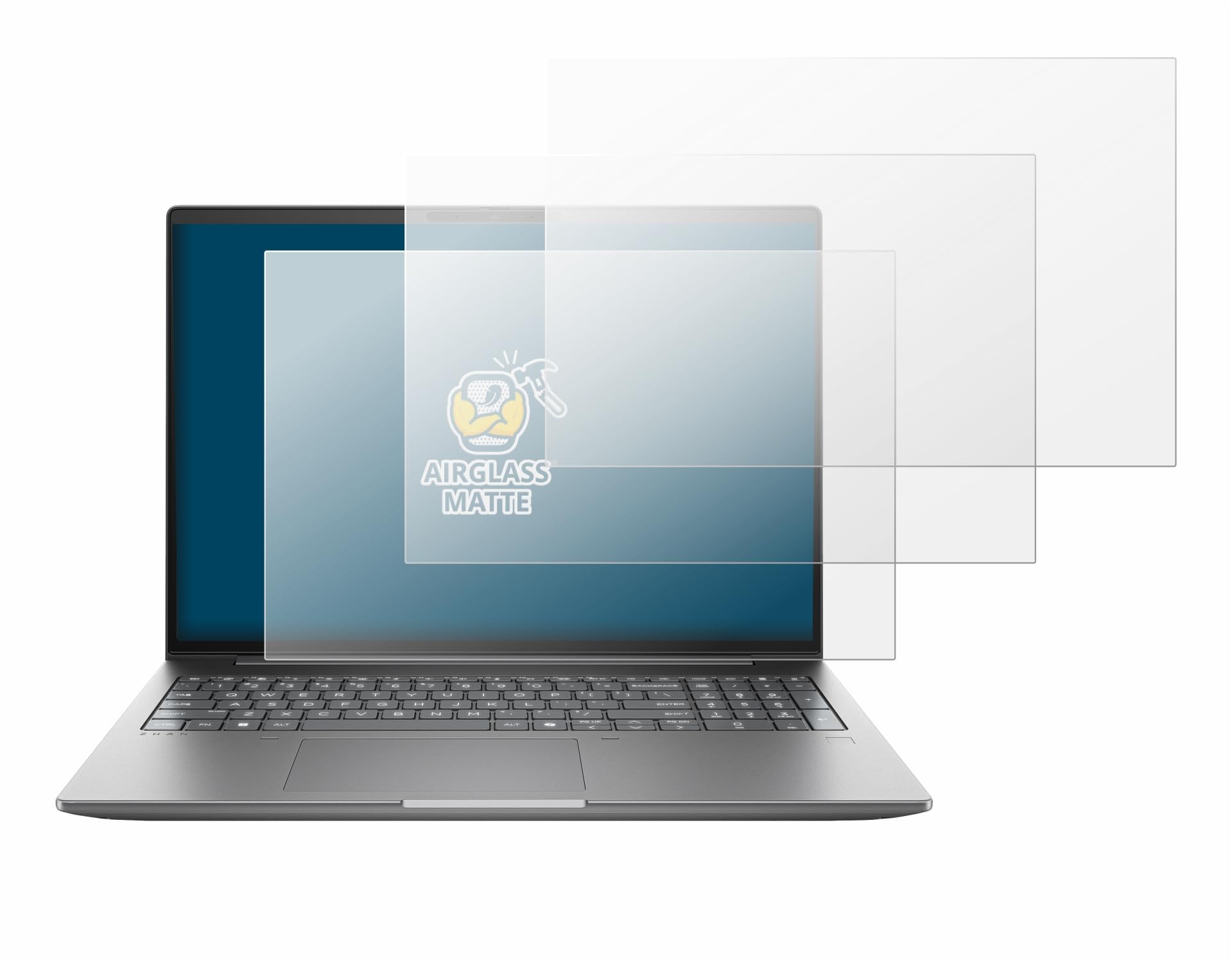 brotect 3 Pezzi Pellicola Vetro per HP Zbook X G2i 16" | Opaca Protezione Schermo Made in Germany, Anti-Riflesso Durezza 9H Anti-Graffio