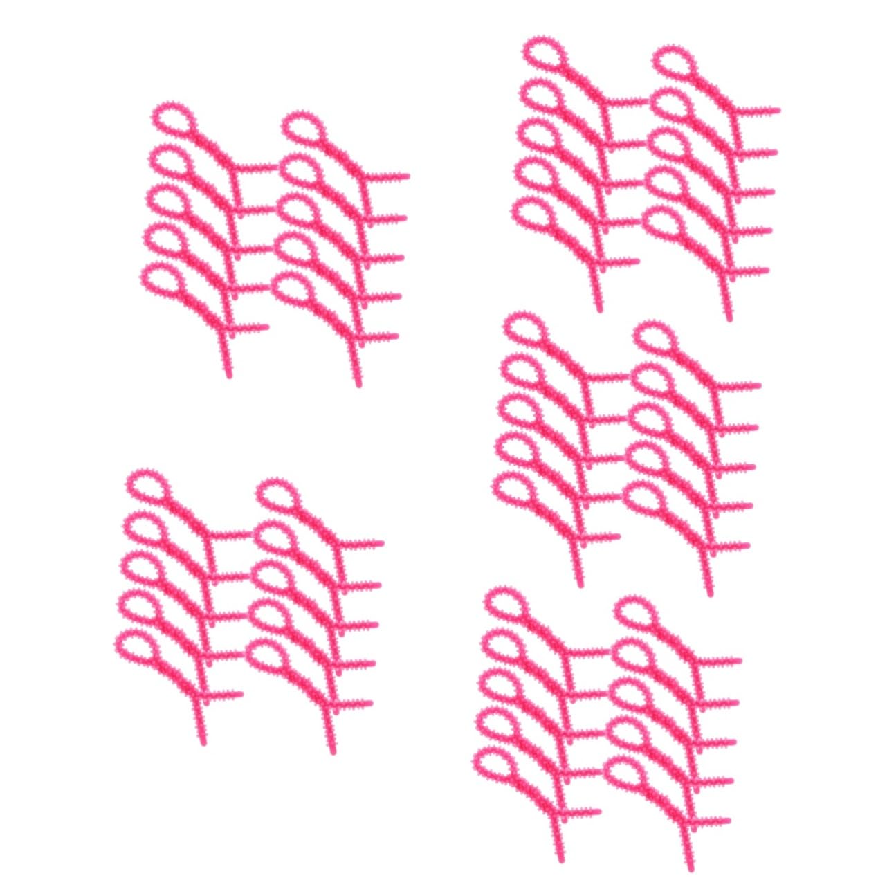 50 Pezzi Arricciacapelli Silicone Perm Rods per Spirali Strumenti per Acconciature Facili e Adatti per Donne e Ragazze Colore Rosa Piccola