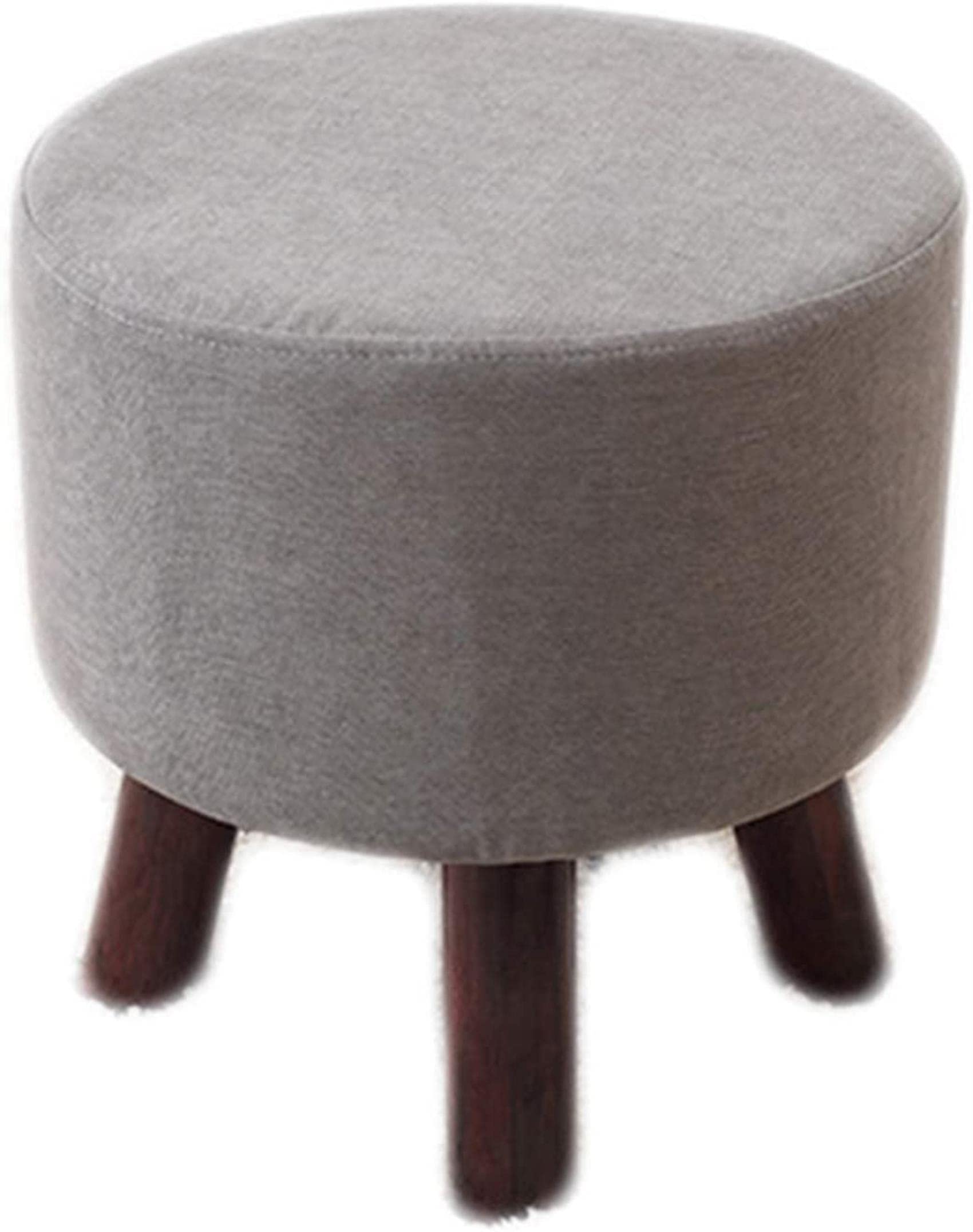 Pouf ottoman en lin et bois rembourré pour créer un coin lecture cosy