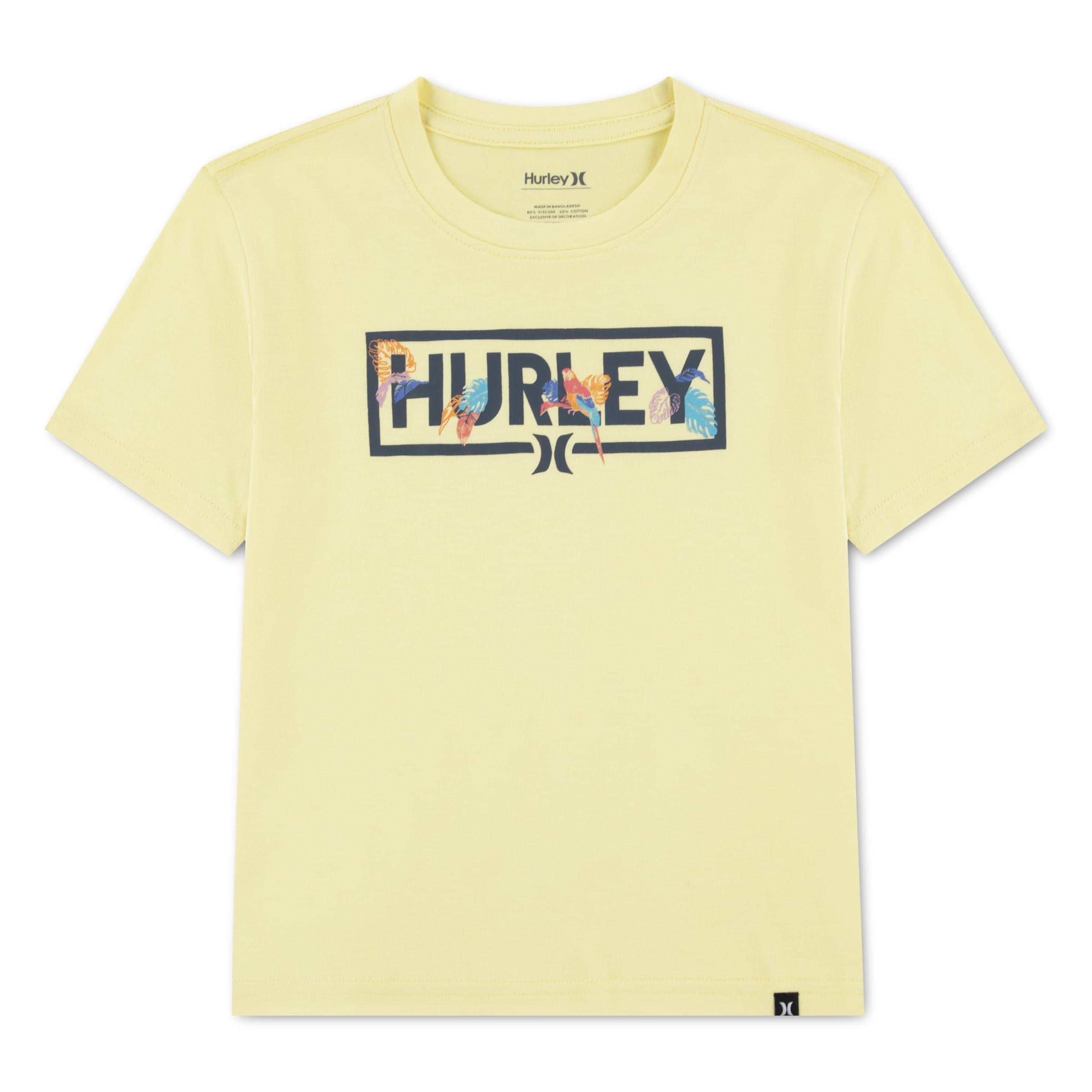 Hurley Boys Graphic T-Shirt Short Sleeve Boys Yellow