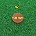 VILEMALEN Personalized Golf Ball Markers for Putting Green (w/Full Grain Genuine Leather, Set of 3) Golf Gifts for Men & Women, Father's for Golf Lover Cool Golf Accessories
