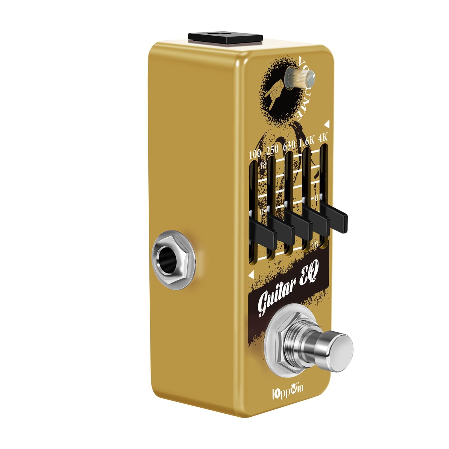 Pedali per chitarra, pedale equalizzatore grafico a 5 bande con controllo del livello principale, True Bypass e guscio in metallo