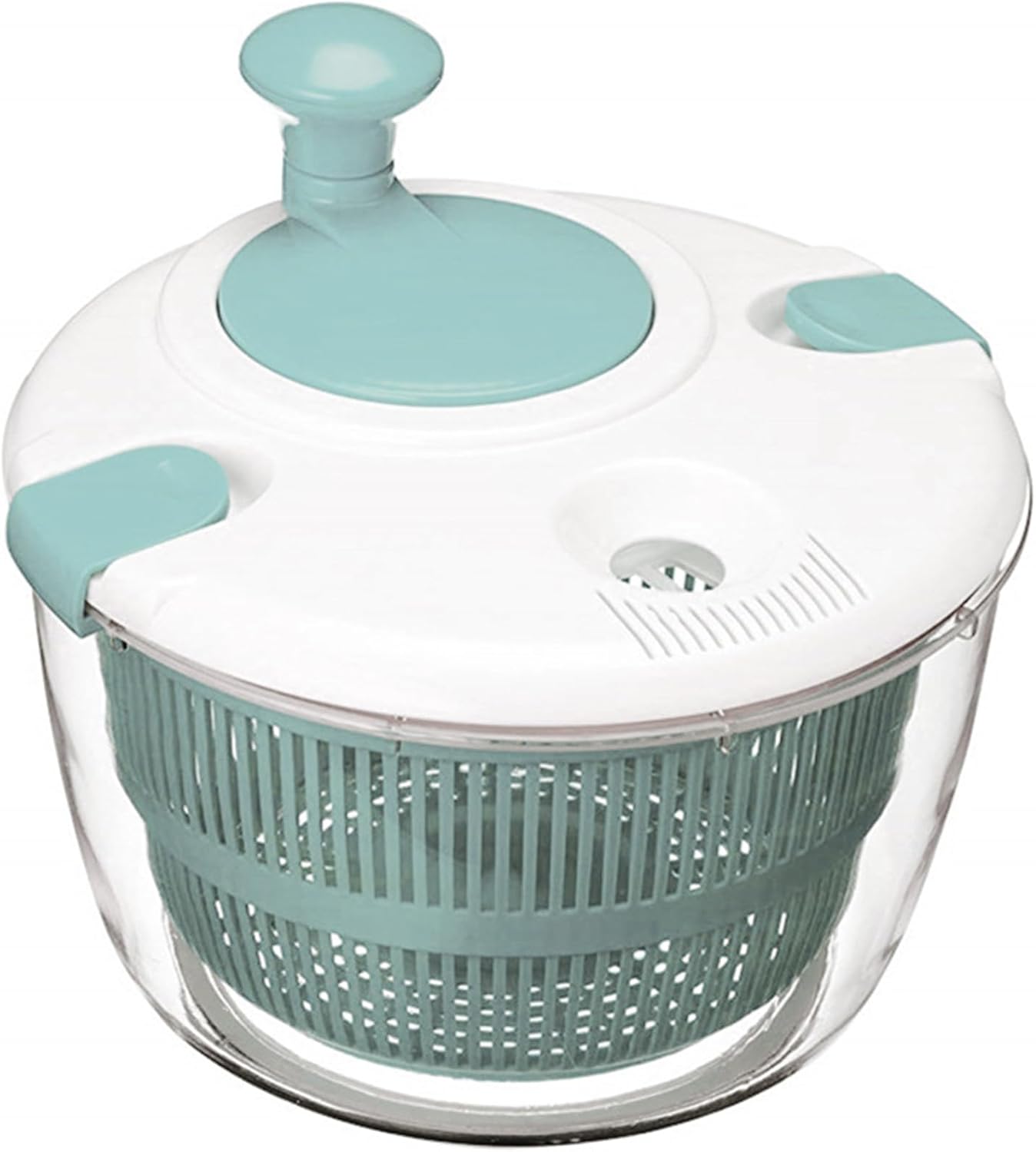 Salad Spinner, Large Salad Spinner 5L Capacity, Quick and Easy Multi-Use Manual Lettuce Spinner, Vegetable Dryer, Fruit Washer, Wash, Spin & Dry Salad Greens, Fruits & Vegetables (Blue) Salad Spinner, Large Salad Spinner 5L Capacity, Quick and Easy Multi-Use Manual Lettuce Spinner, Vegetable Dryer, Fruit Washer, Wash, Spin & Dry Salad Greens, Fruits & Vegetables (Blue)