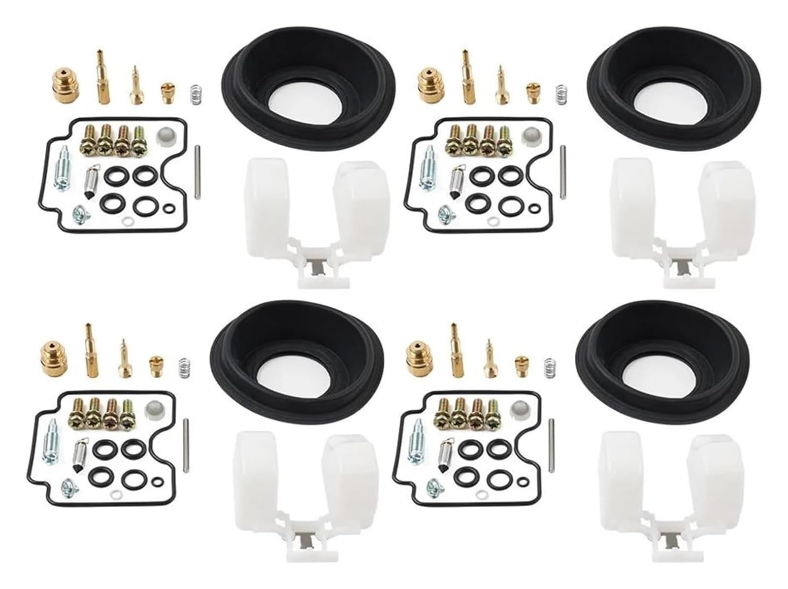 Kit De Réparation Carburateur Moto pour Suzuki pour Bandit 1200 GSF1200 GSF1200S 2001-2005, Joints Diaphragme, Lot 4 Carburateur Moto pour Moteur