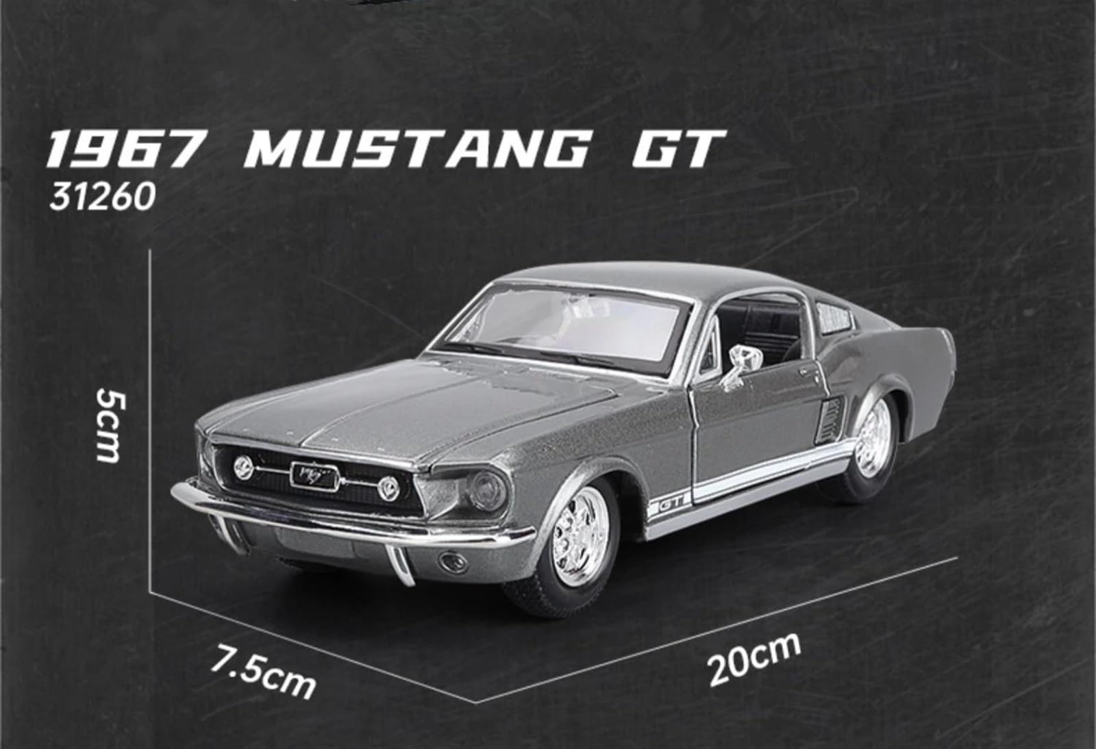 Amazon | ダイキャストカー 1:24 フォードマスタング GT 1967