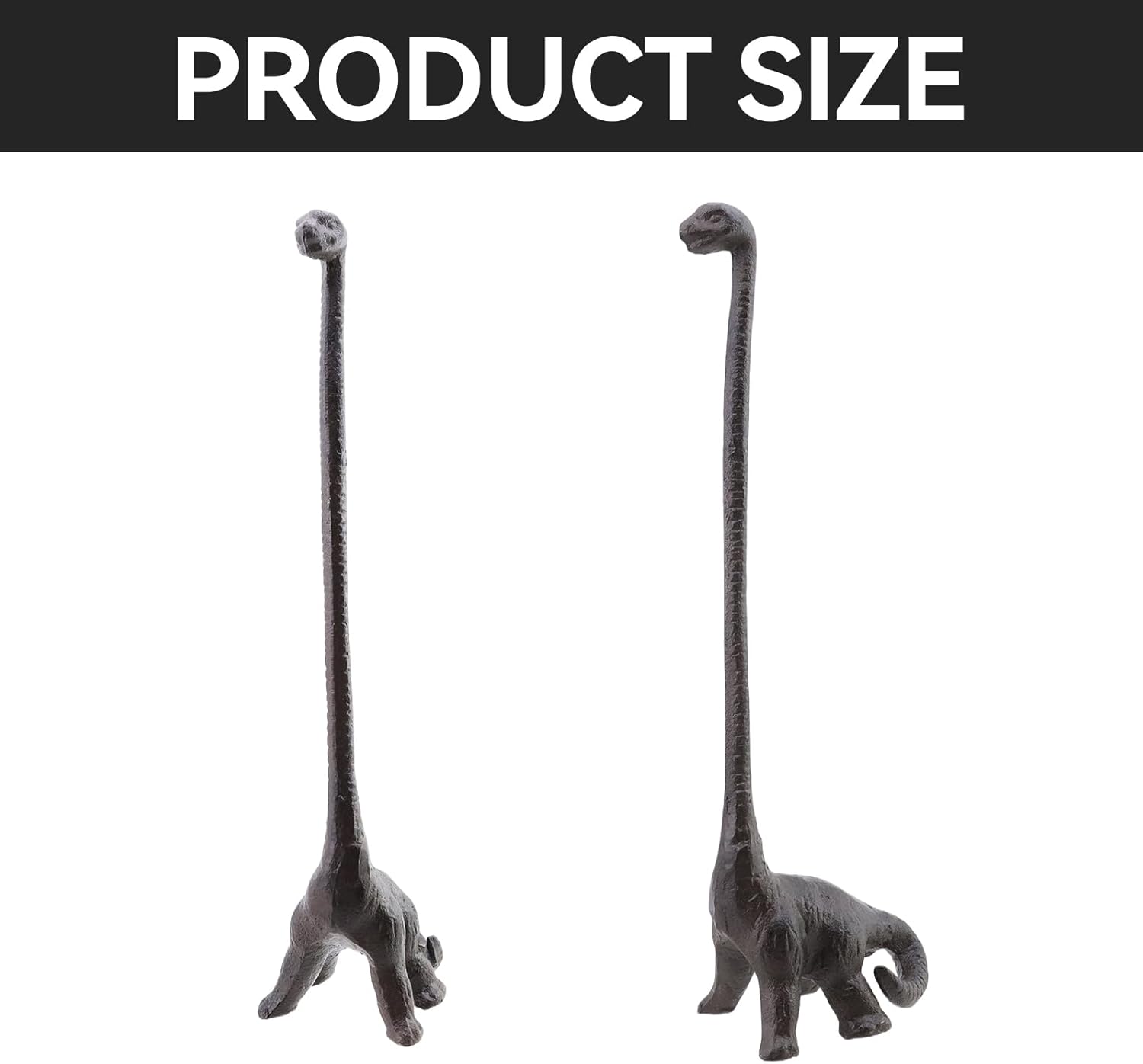 Cast Iron Toilet Tissue Holder,Dinosaurs Toilet Paper Holder Decorative Paper Stand for Bathroom or Kitchen Countertop,Dinosaurs Shape