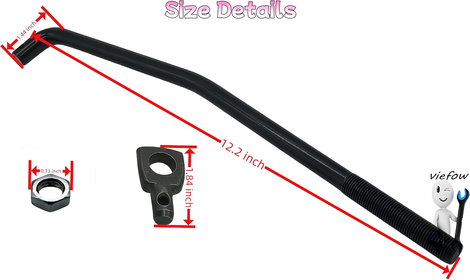 532173288 Deck Front Suspension Link Kit 175689 Trunion 873350800 Jam Nuts for Husqvarna Poulan Craftsman