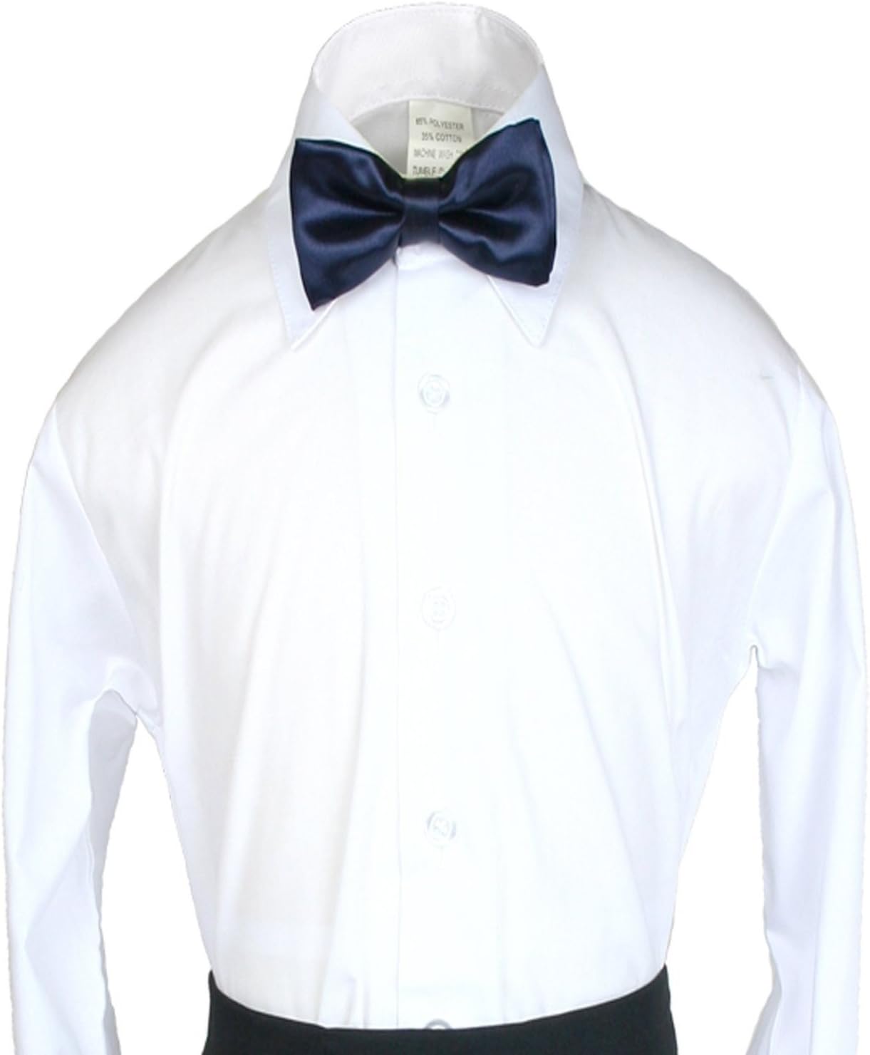 2pc Navy Blue Bow Tie Vest Set Boy Wedding Party Graduation Formal Suit Sm-20
