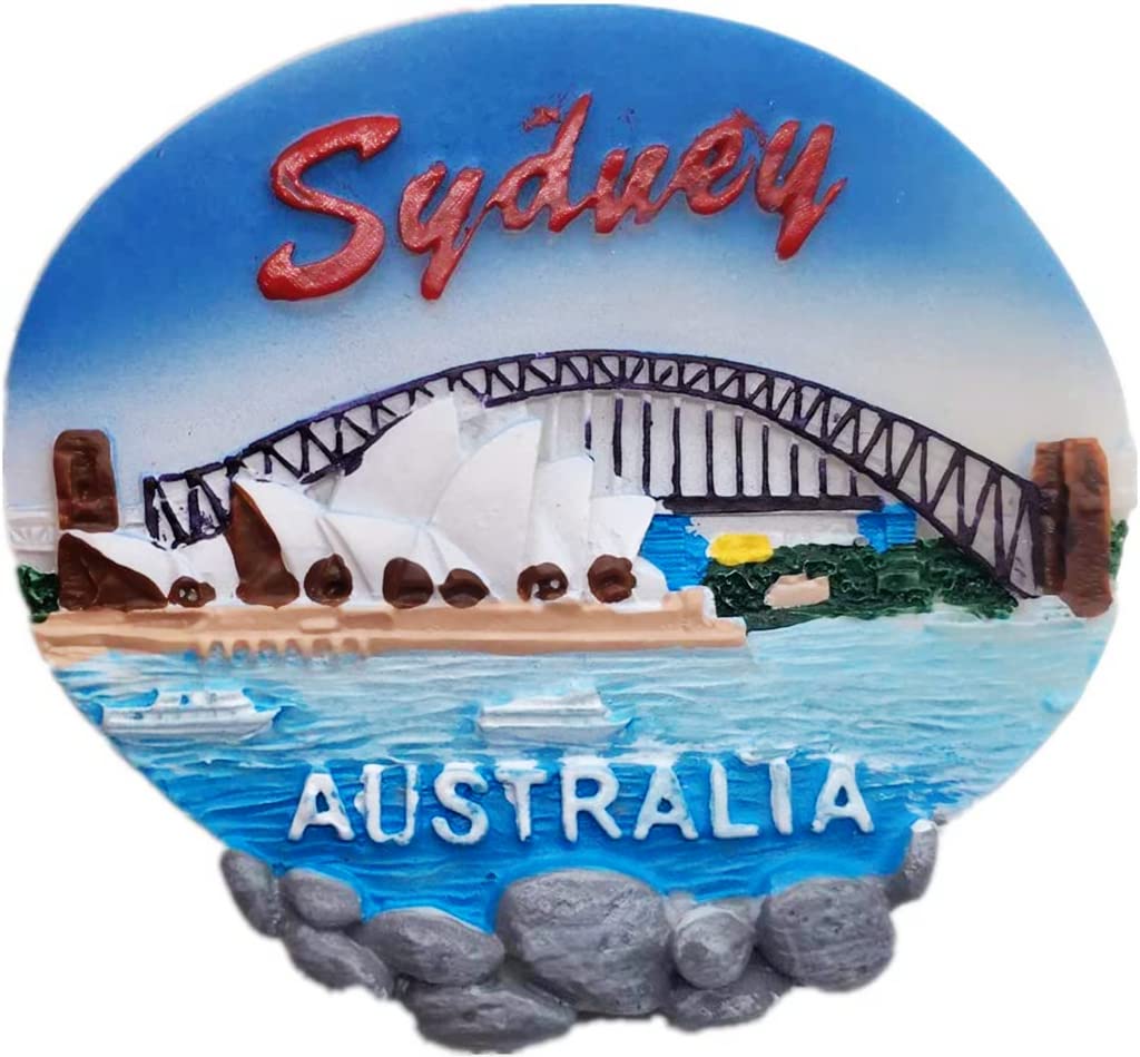 Resin-5811 Sydney Opera House Harbour Bridge Australia Fridge Magnet Refrigerator Magnet Decoration Magnet Sticker Souvenir Resin Crafts