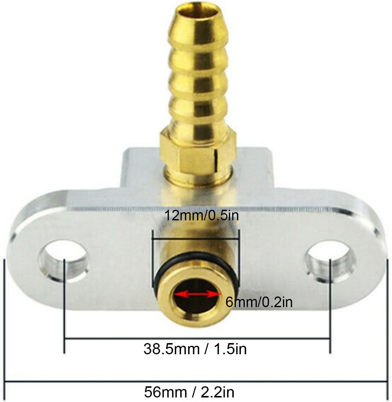 Fuel Rail Adapter Fuel Pressure Regulator Fitting Replacement Fit for Impreza SL RB320 GB270 Aluminum Fuel Rail Adapter Car Accessory
