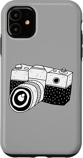 Amazon Iphone 11 ヴィンテージレトロアナログカメライラスト スマホケース 家電 カメラ オンライン通販