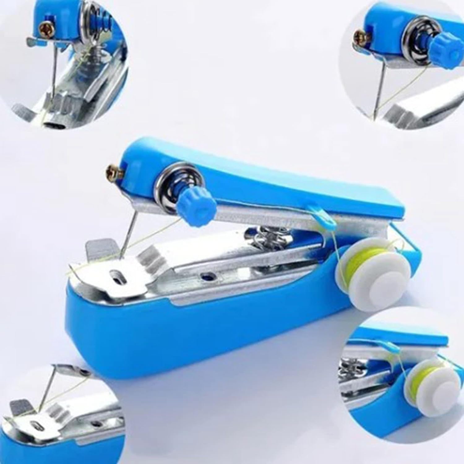 Handheld Single-Thread Sewing Machine, Portable Mini Manual Sewing Machine, Mini Pocket Sewing Machine Single Stitch, Manual Quick Mending Machine image 5