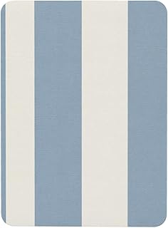 Soft Dusty Blue Wide Stripes Minimal Magnetic Fridge Magnets Rectangular Adhesive Sheets for Kitchen Cabinet