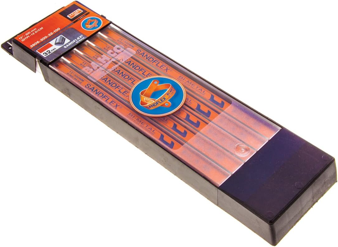 Bahco 3906-300-32 Hacksaw Blades 32tpi 300mm 12in Sandflex Pack of 100 BAH390632