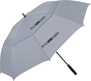 golf umbrella large oversize 68 inches air vent double canopy windproof automatic straight rain umbrellas for men and women