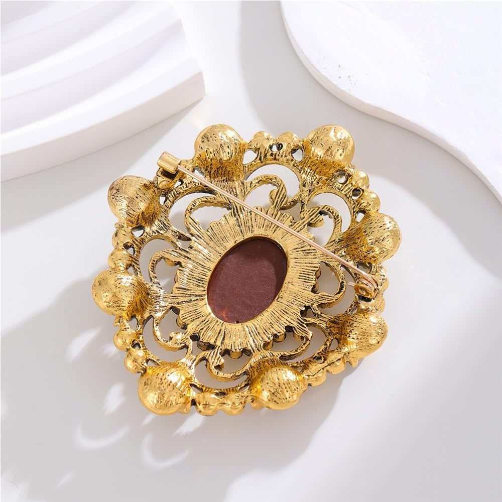 Kamee Lady Göttin Brosche Königin Cameo Anstecknadel Broschen Und Anstecknadeln,Modeschmuck Für Frauen
