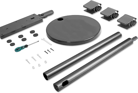 Lasvea Vacuum Stand for Dyson V15 Detect,V12,V11,V10,V8, V7-Sturdy Aluminum Tube Storage Holder, 6.2 Lbs Steel Base,for Up to 7 Attachments & Charger, with Trigger Lock