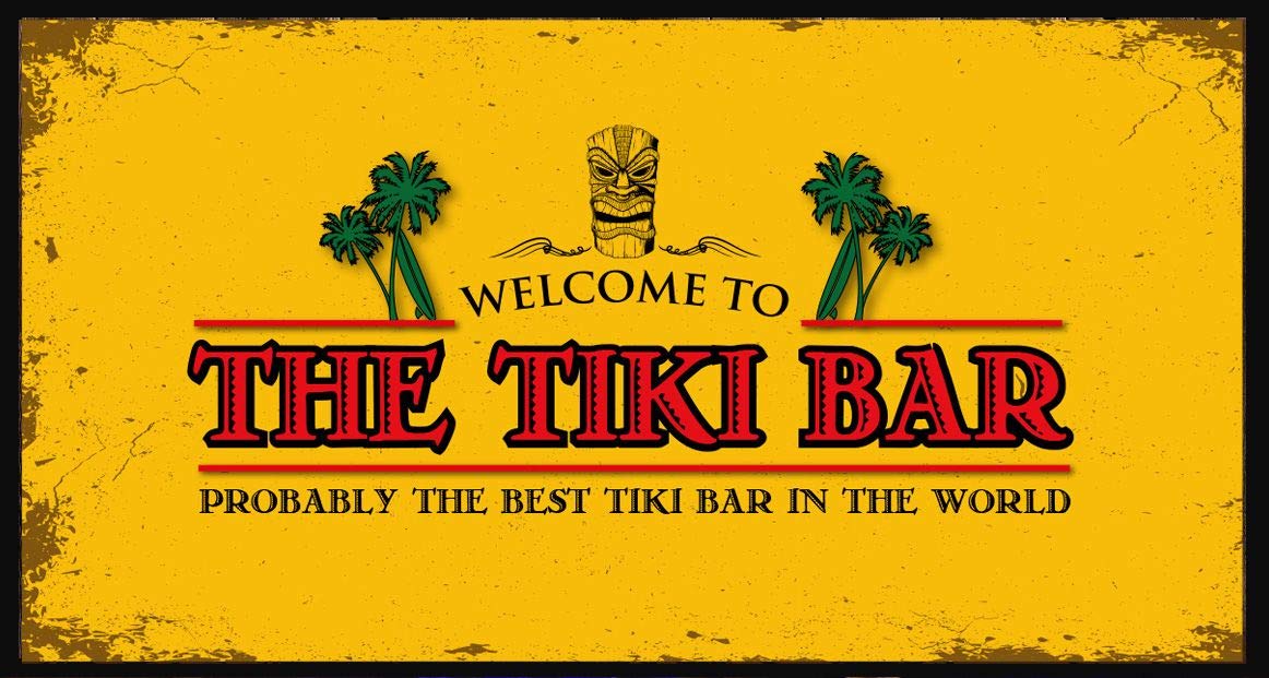 Artylicious Bar Ruer Beer Mat, Yellow Tiki Bar Home Bar Ruer (Yellow)