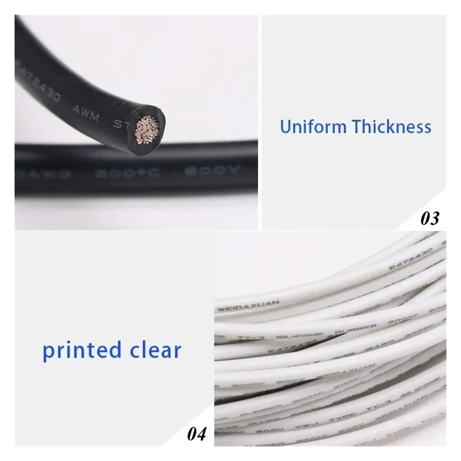 Cable electrónico de 1/5/10m, Aislamiento de Silicona UL3135, Cobre estañado, 12, 10 AWG, Resistente(Green,5m 12AWG)