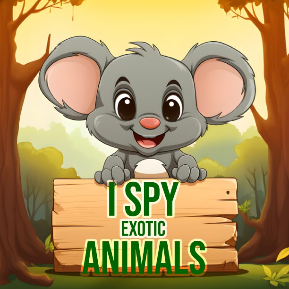 I Spy Exotic Animals: A Unique Alphabet Adventure & Activity Book for Kids Ages 2-10