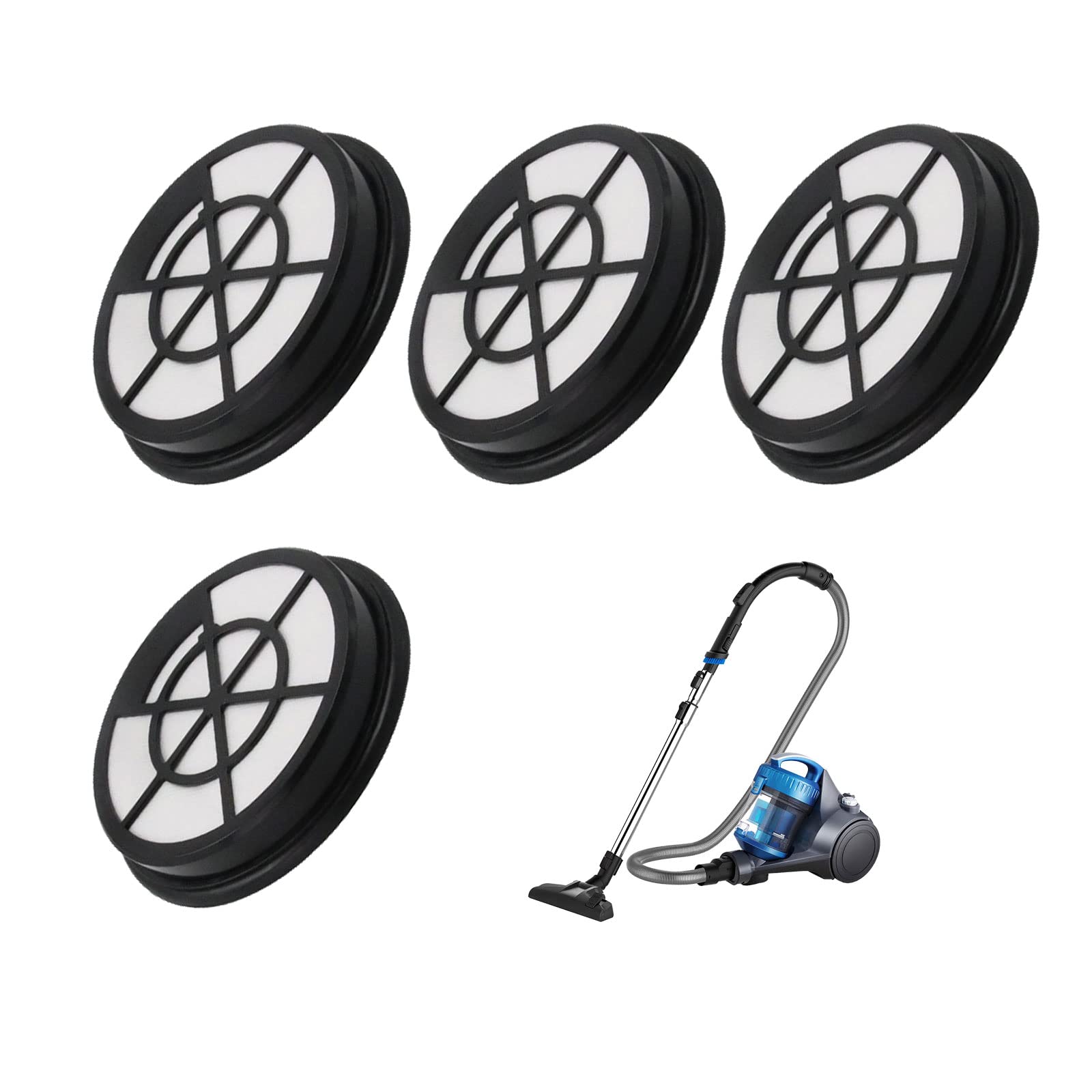 4 filtri per aspirapolvere di ricambio per aspirapolvere Eureka WhirlWind senza sacchetto, adatto a NEN110A, NEN110B, NEN110D