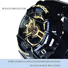 Supachis Watch Screen Protectors, Wire Watch Guard Protector for GA100/ GD120/ GA110 100% Metal Stainless Steel Bull Bar, Black - coolthings.us