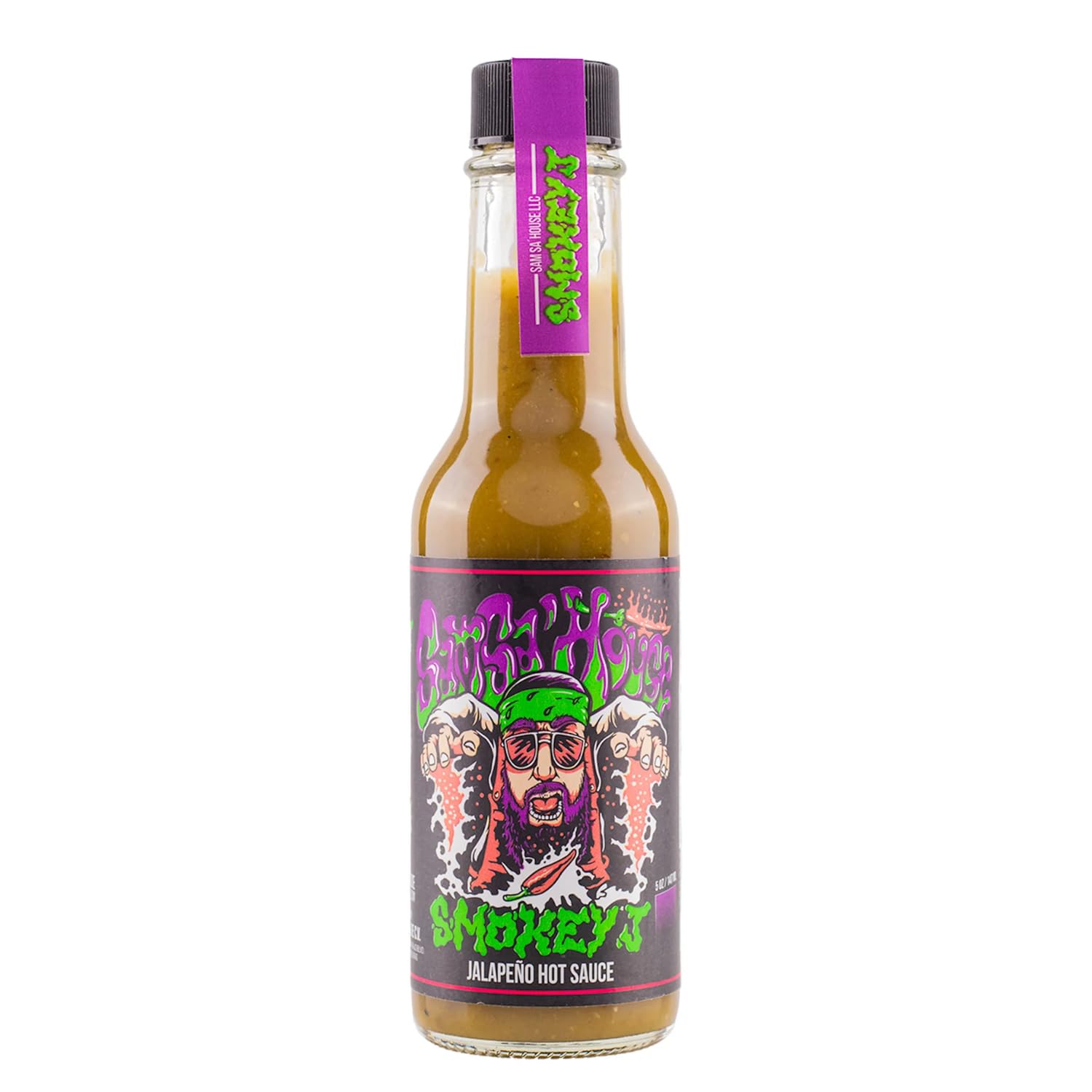 Amazon.com : Heatonist Smokey J Hot Sauce by Sam Sa'House, Very