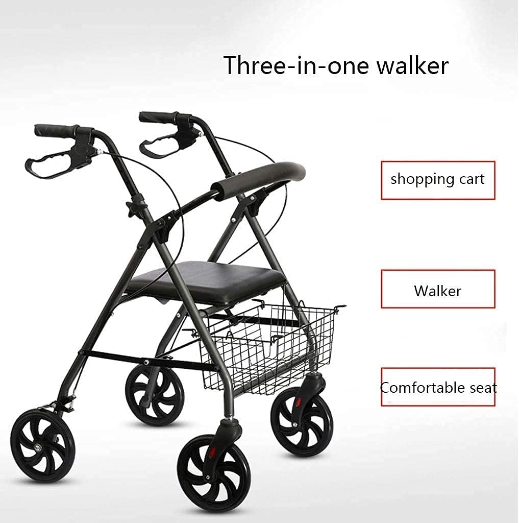 Andador para Personas Mayores Andador con Andador con Asiento Andador con Asiento Y Ruedas Andador para Personas Mayores Andador para Adultos Andador Vertical