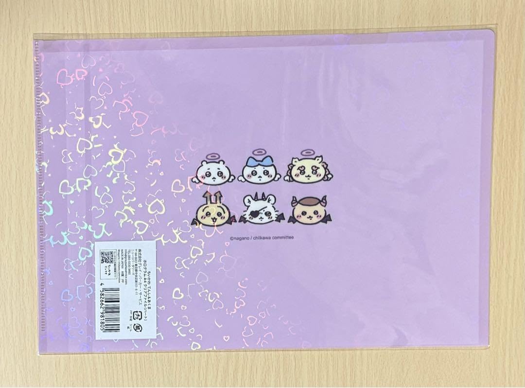 Amazon.co.jp: ちいか てんし&あくま ホログラムA4クリアファイル