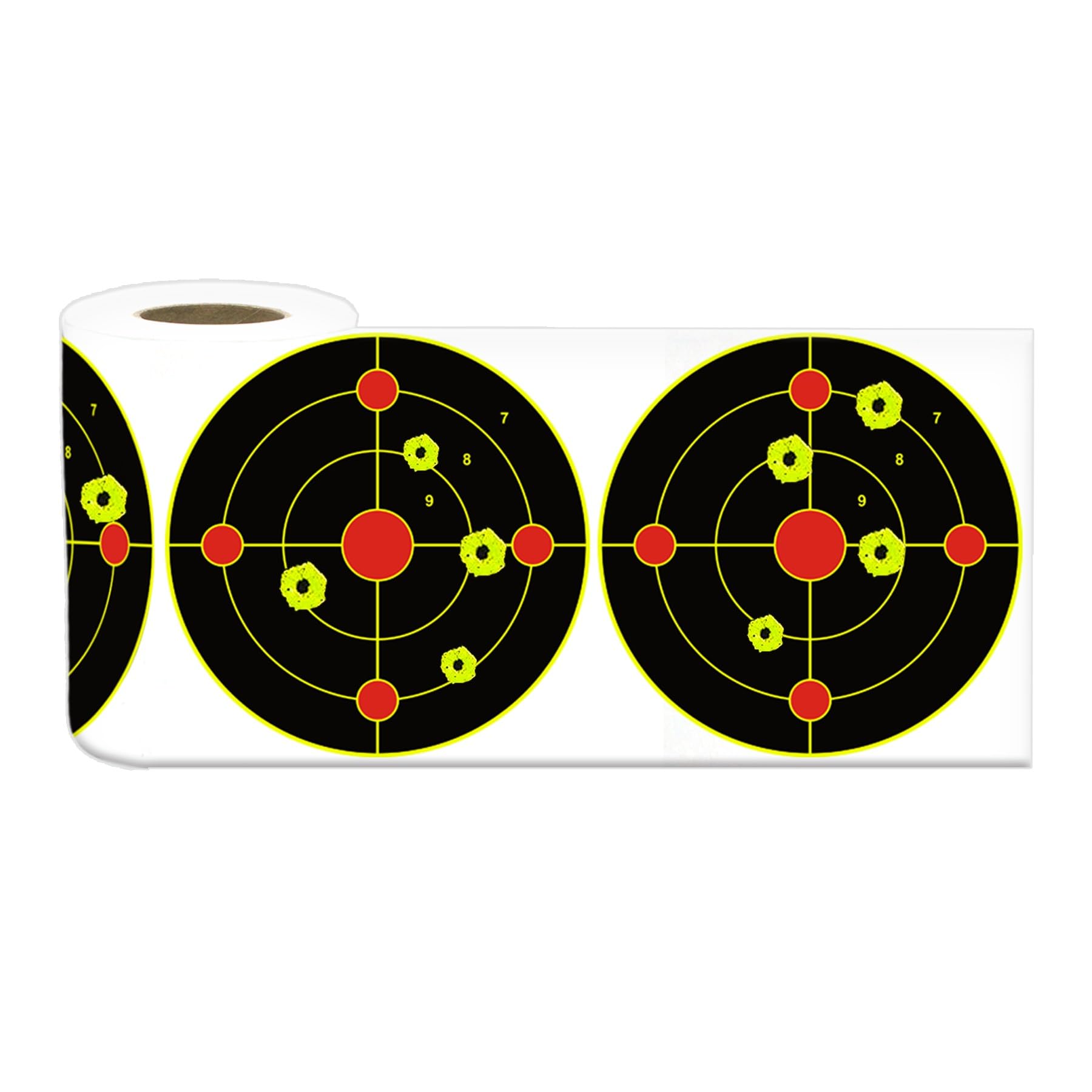 4/6 Inch Splatter Target Stickers with Yellow Effect, Adhesive Shooting Targets for BB Gun, Pellet Gun, Airsoft, Pistol, Rifle Shooting Practice (200/400 Pack)