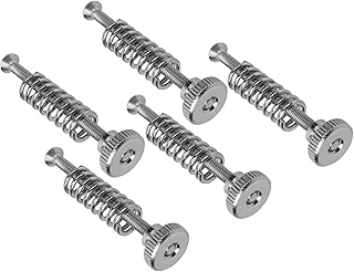 5PCS M3 Fan Screws Desktop Computer Cooling Fan Screws Chassis Fixing Screw Set Diy Retrofitting Spring Leveling Screws Heatbed Leveling Kit Hand Twist Leveling Nut Hot Bed Spring M3x40mm Steel