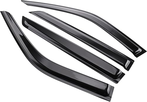 Miniatura 4 de MotorFansClub Deflectores de visera de ventilación de ventana, protectores de lluvia para Ford Explorer 2020 2021 2022 2023, negro