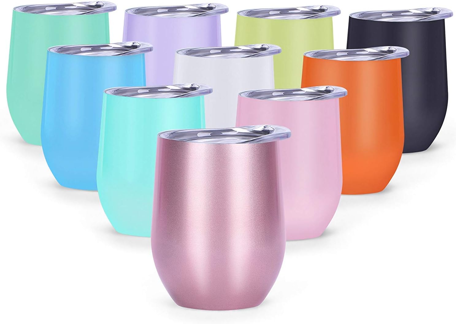 Slim Double-Wall Vacuum Insulated Stainless Steel Tumbler with Splash Proof Lid 20 oz